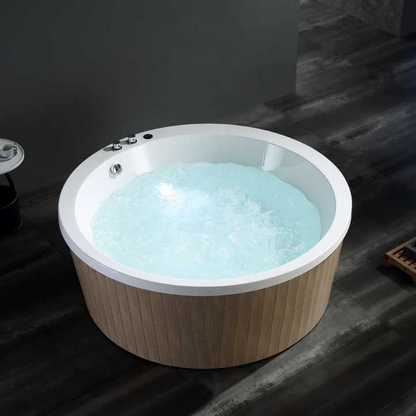 200W Air Jet Bathtub with Bubble Massage & LED Light | NEO SPA | Luxury Spa Experience