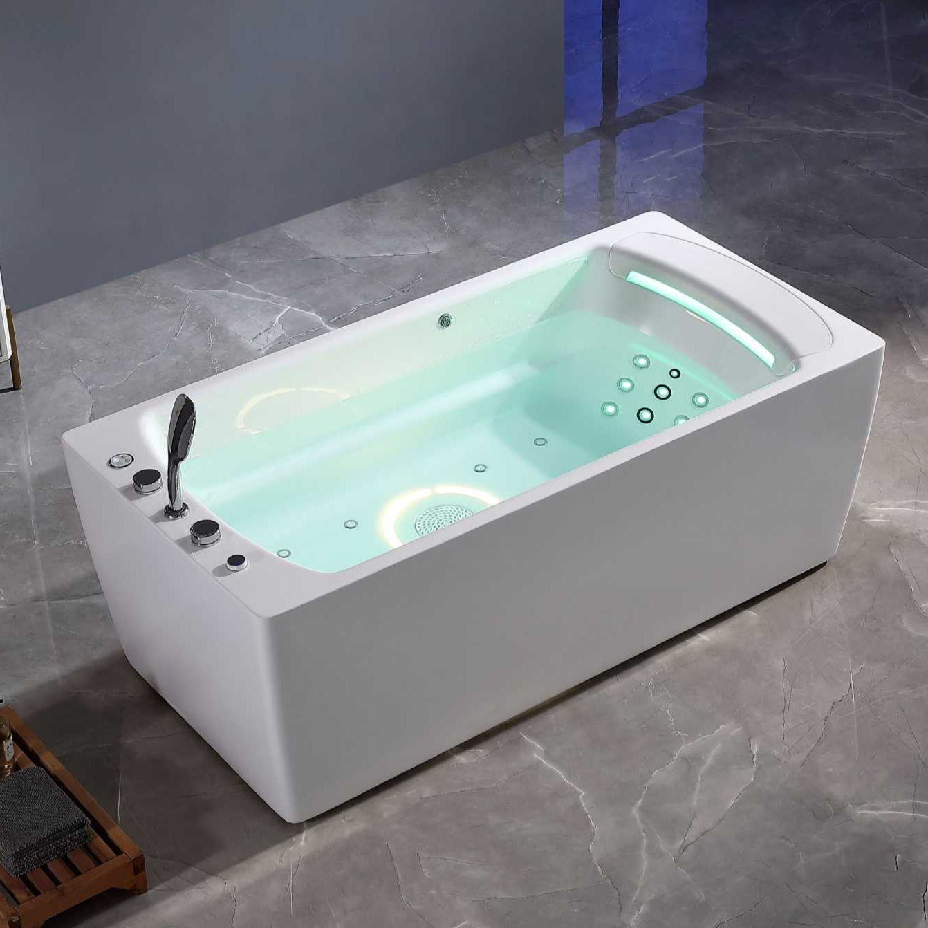 10-Jet 1.0 HP Whirlpool Bathtub | Built-in Pump & Filter | NEO SPA